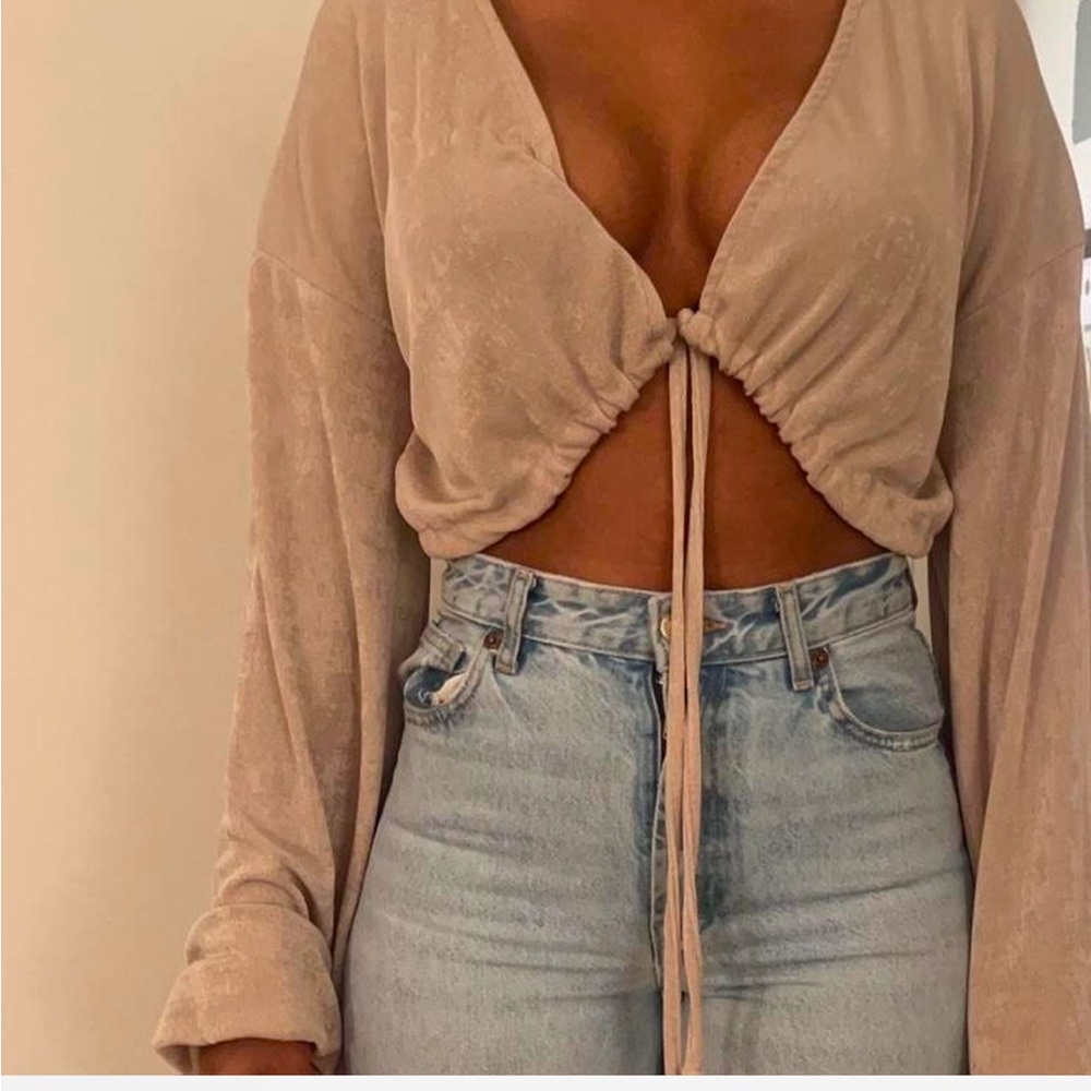 Elegant Tan Women's Top